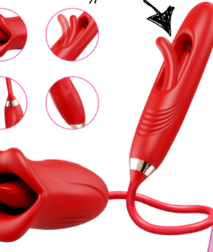 Long Stem Rose Flapper (Red)