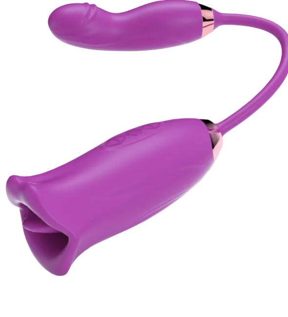 Long Stem Rose Wiggler (Purple)