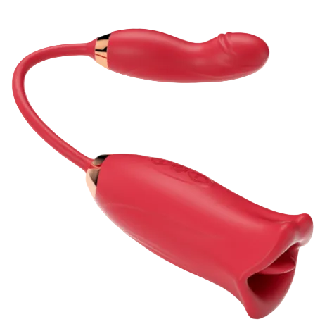 Long Stem Rose Wiggler (Red)